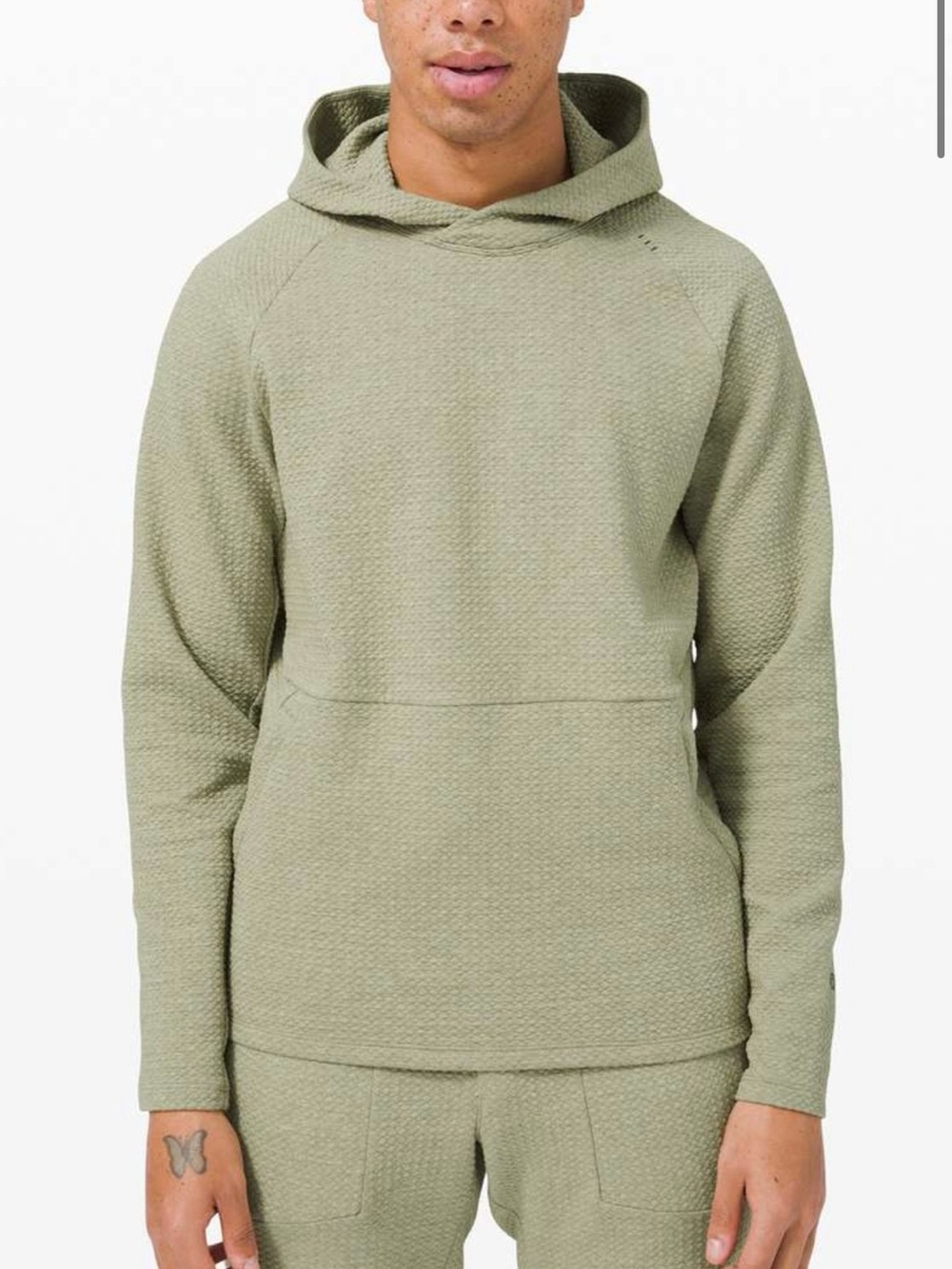 lululemon athletica Rosemary Green Textured Hoodie